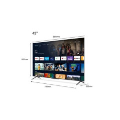 TV TCL 43C725 43 "QLED Android TV Aluminio cepillado